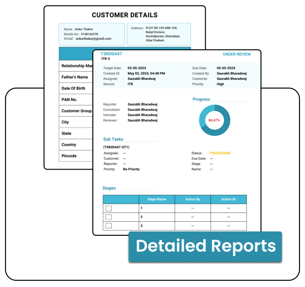 Create Detailed reports using CA Cloud Desk software