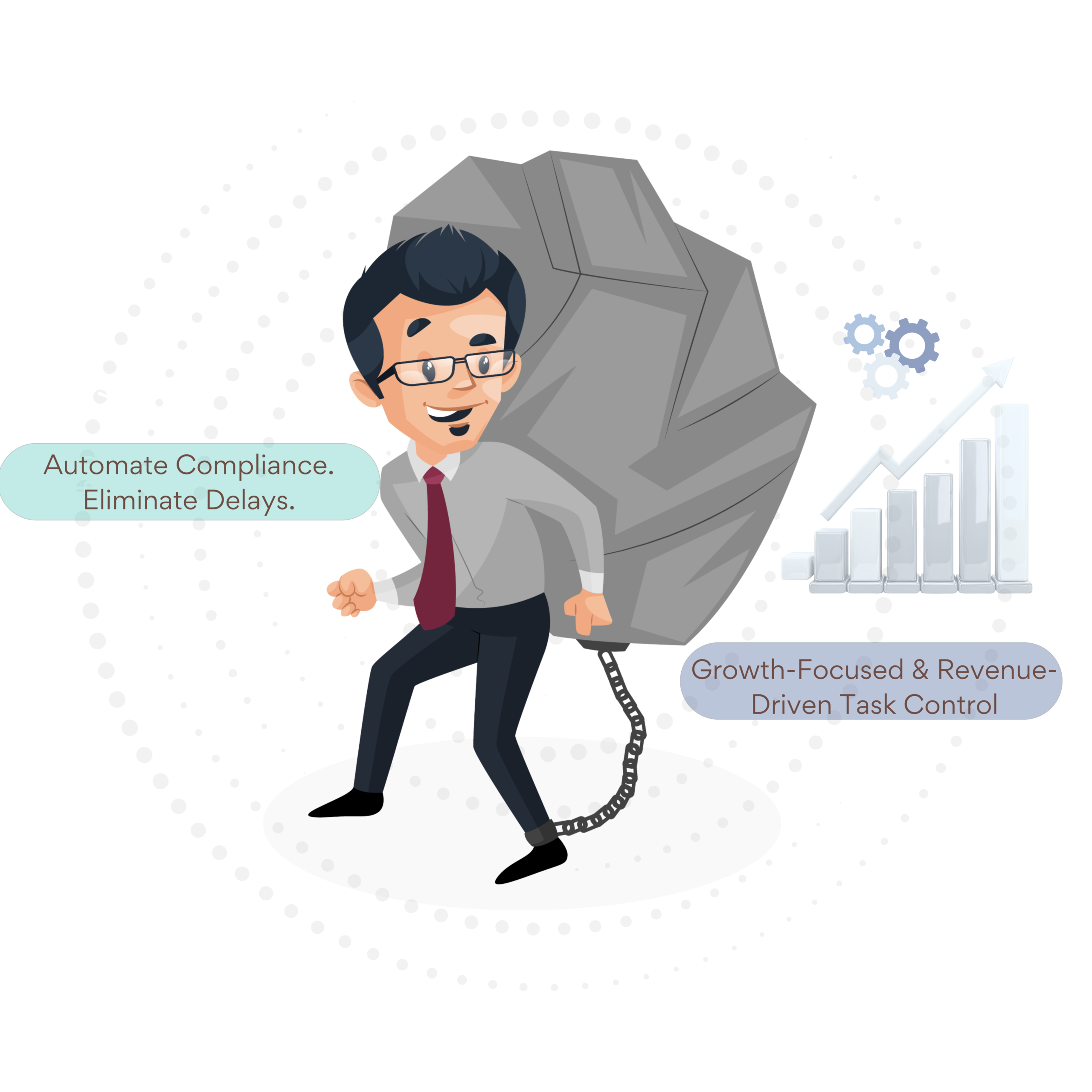 CA professional automating compliance tasks with CA CloudDesk, reducing delays and enabling growth-focused, revenue-driven task control through smart task management.